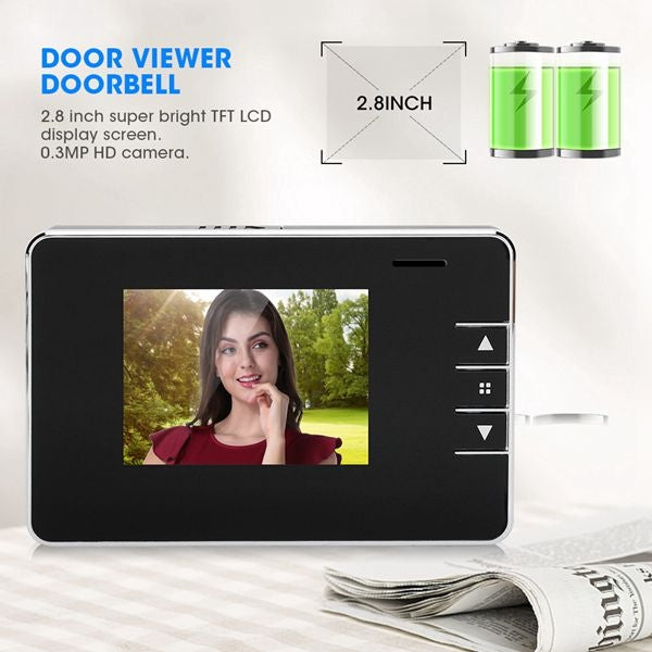 2.8Y 2.8 inch Screen 0.3MP Security Camera Peephole Viewer Digital Peephole Door Bell, 2.8Y 2.8Y 2.8 inch Screen 0.3MP Security Camera Peephole Viewer Digital Peephole Door Bell, 2.8Y